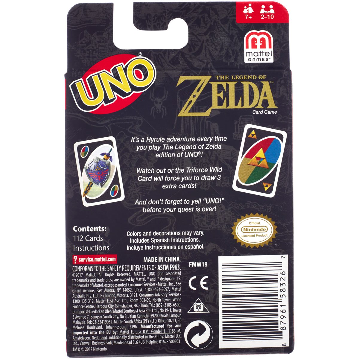 The Legend of Zelda UNO Card Game