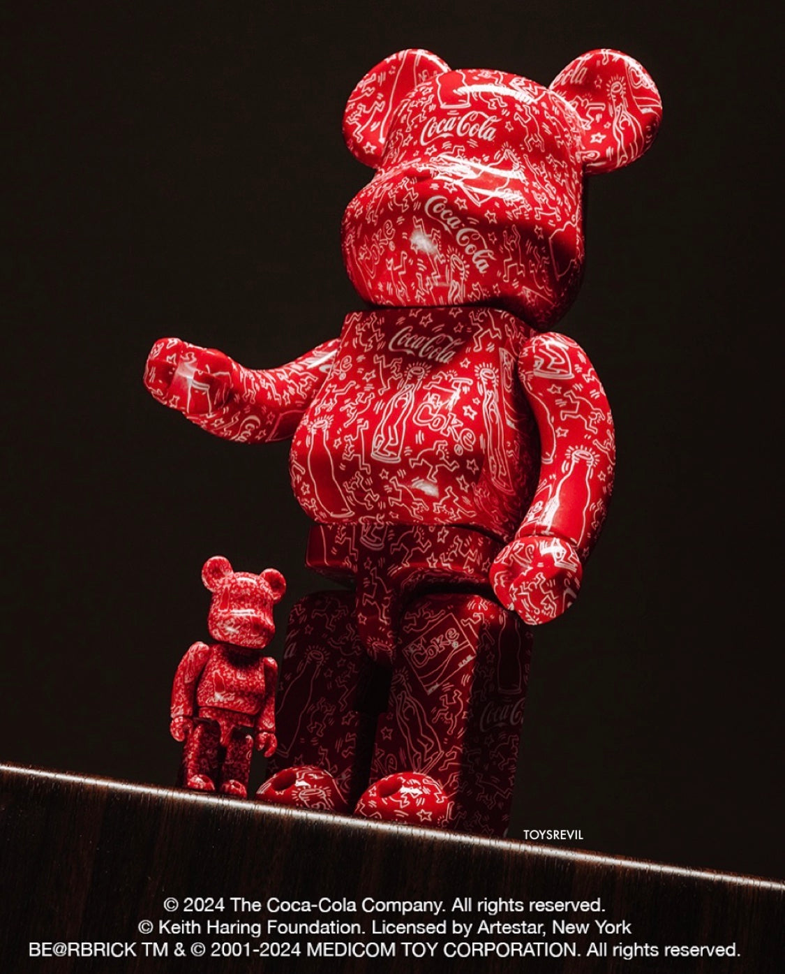 BE@RBRICK Keith Haring x Coca-Cola 100% & 400% Set – Limited Edition Collectible