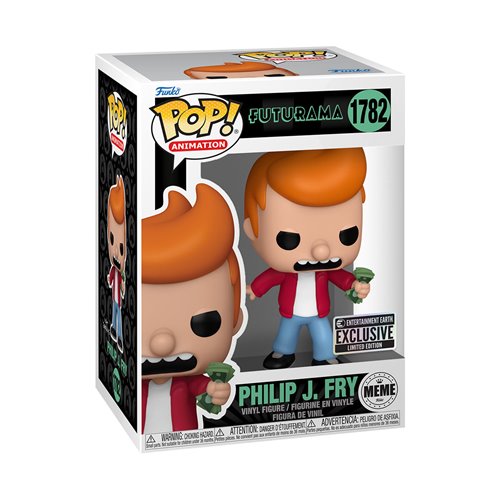 Funko Pop! Futurama Philip J. Fry Meme Funko Pop! Vinyl Figure #1782 - Entertainment Earth Exclusive