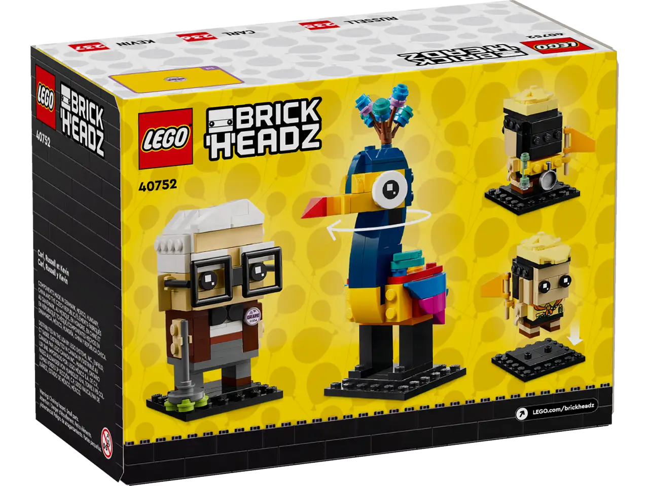 Lego Brickheadz Carl, Russell & Kevin #40752