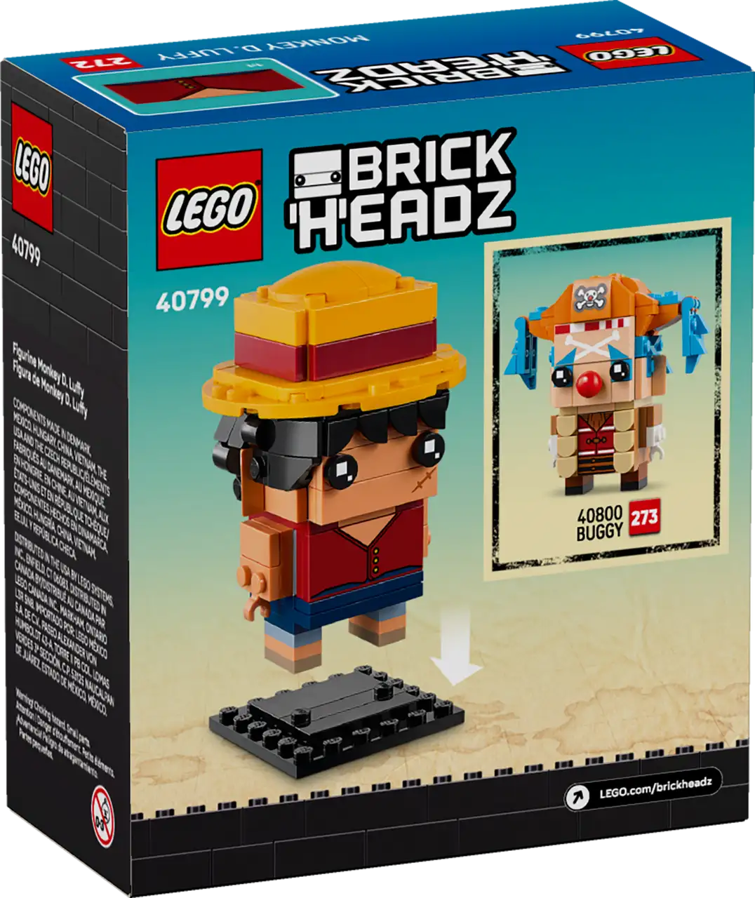 Lego Brickheadz Monkey D. Luffy #40799