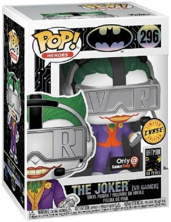 Funko Pop! VR Gamer Joker #296 - GameStop Chase Exclusive Figure