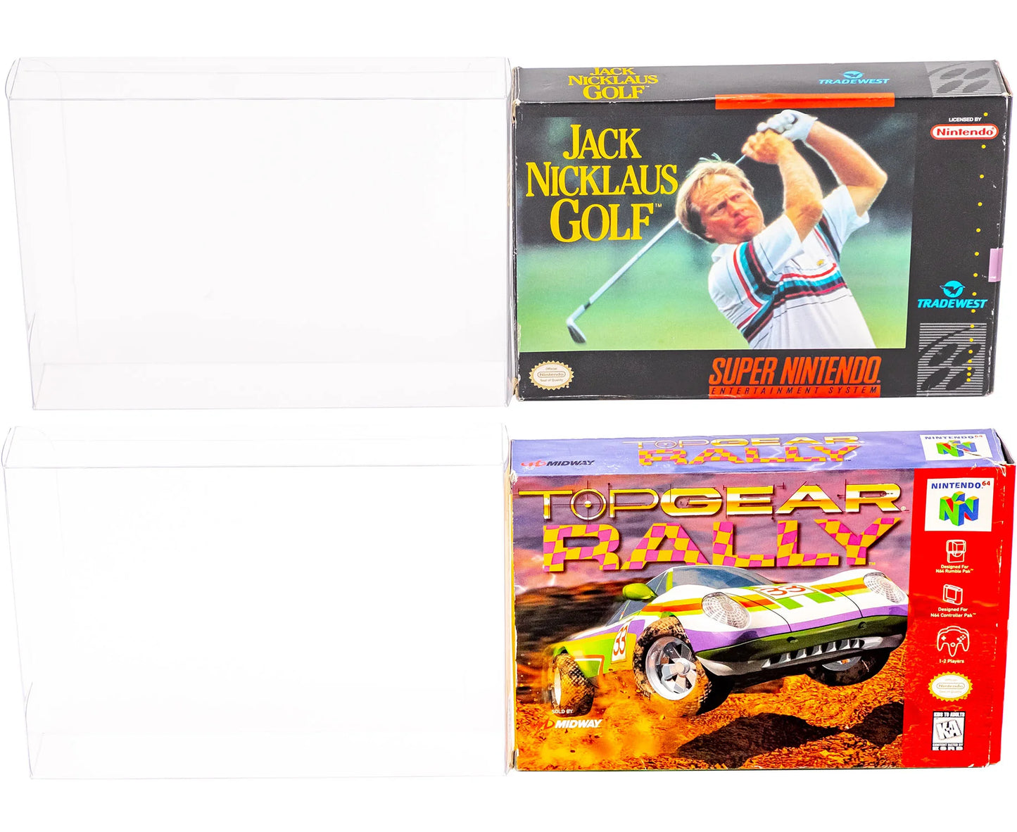 Platinum Protectors Super Nintendo SNES & N64 Game Boxes