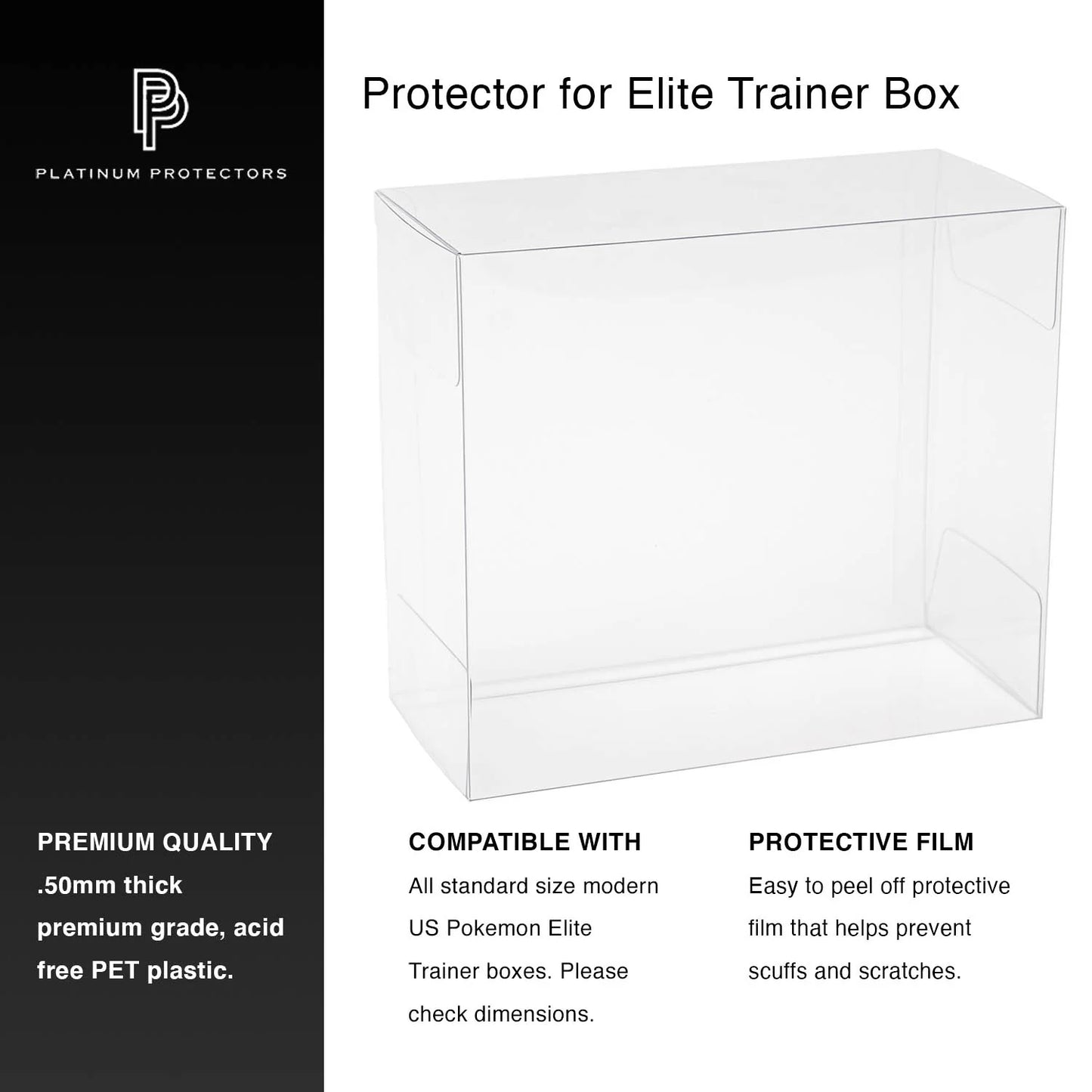 Platinum Protectors Pokemon ETB Elite Trainer Boxes - UV & Scratch-Resistant