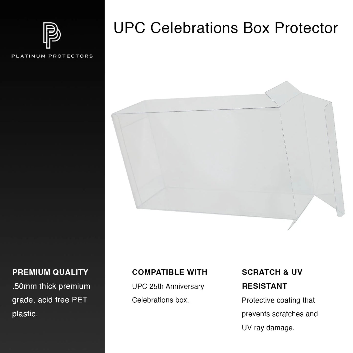 Platinum Protectors Pokemon Ultra Premium 25th Anniversary Celebrations UPC Boxes - UV & Scratch-Resistant
