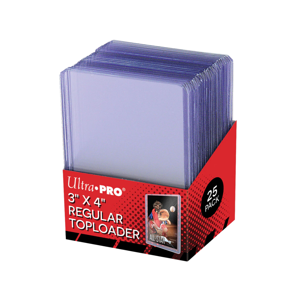 Ultra Pro 3" x 4" Clear Regular Toploader Sleeves (25ct)