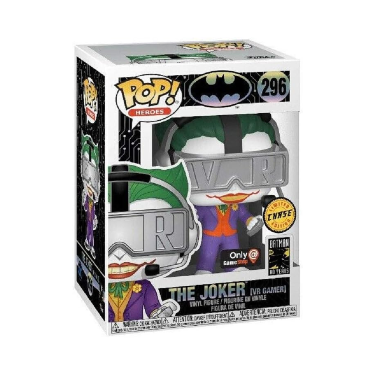 Funko Pop! VR Gamer Joker #296 - GameStop Chase Exclusive Figure