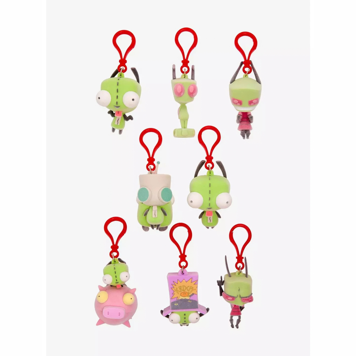 Invader Zim Blind Box Flocked Figural Bag Clip