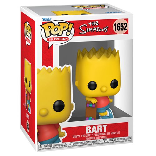 Funko Pop! The Simpsons Bart Simpson with Skateboard #1652