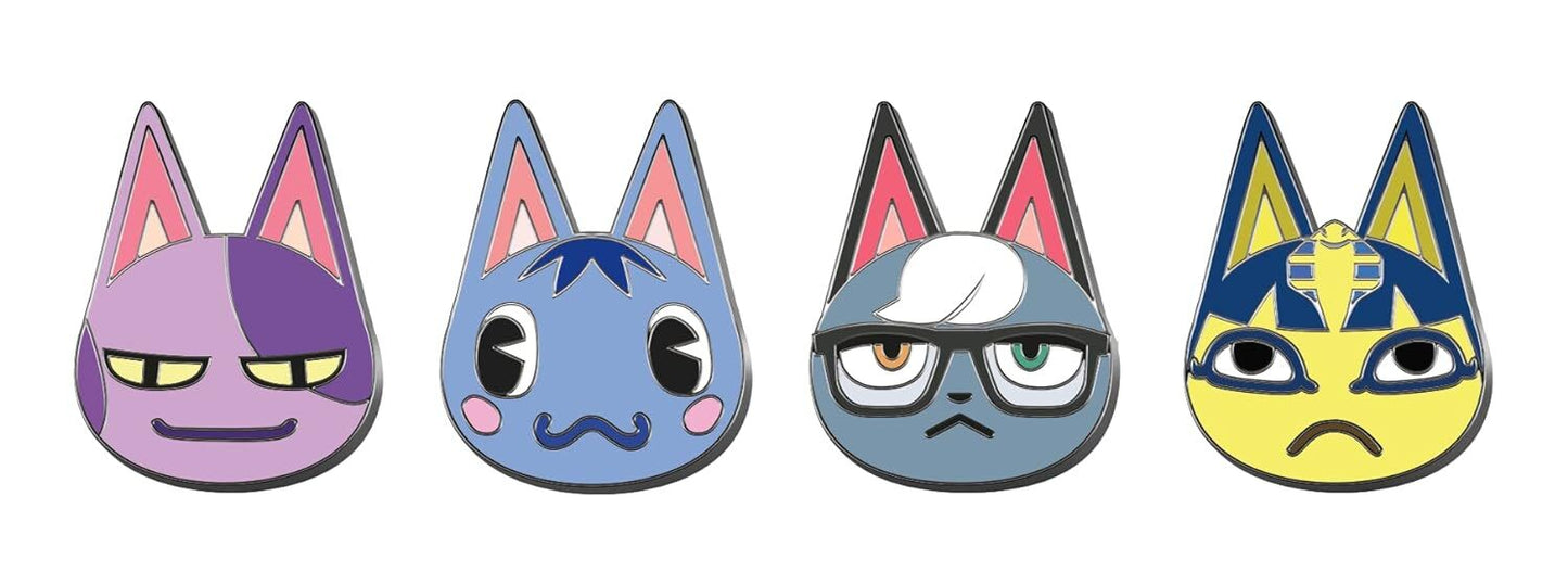 Animal Crossing: New Horizons — Cat Villagers Enamel Pin Set (4-Piece)